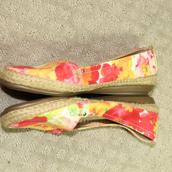 Aerosoles Women's Sz 6.5 Floral Espadrille Flats - Picture 3 of 6